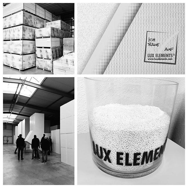 LUX ELEMENTS fabrik — XPS-råmaterial, lager och produktion i Leverkusen